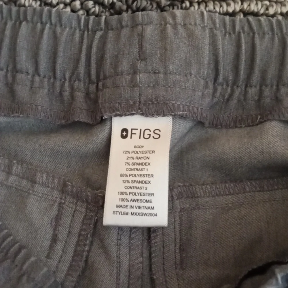 Figs Tansen Mens Graphite Gray Scrub Jogger Size Small
